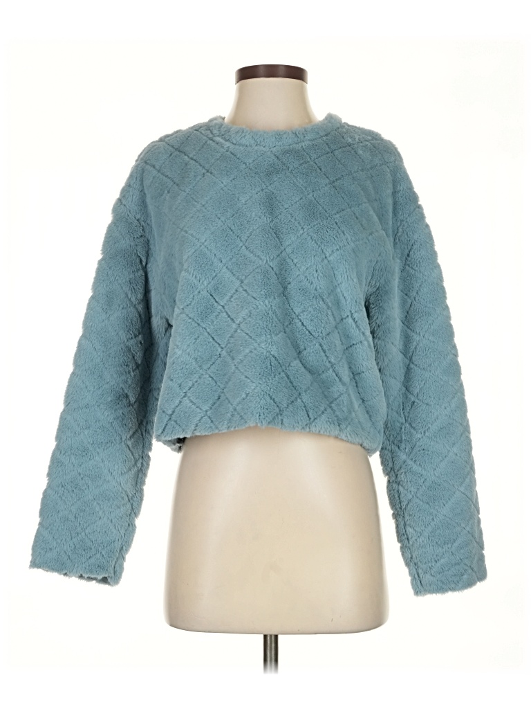 Pre-owned Zara Cardigan Sweater In Blue