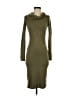 TRYB Green Casual Dress Size XS - photo 1