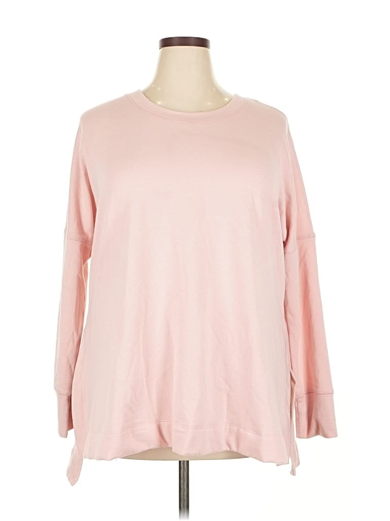 Pre-owned Xersion Pullover Sweater In Pink