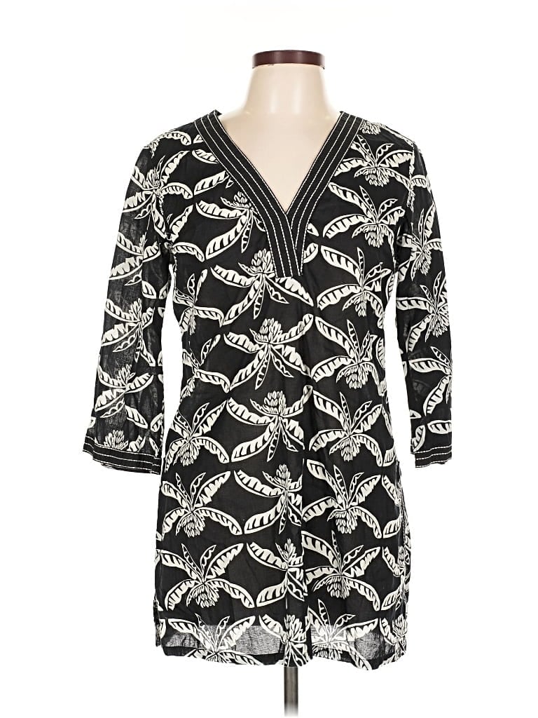 Pre-owned Peppermint Bay Swimsuit Cover Up In Black