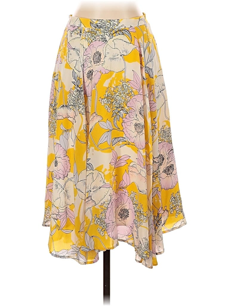 Pre-owned Yumi Kim Silk Skirt In Yellow