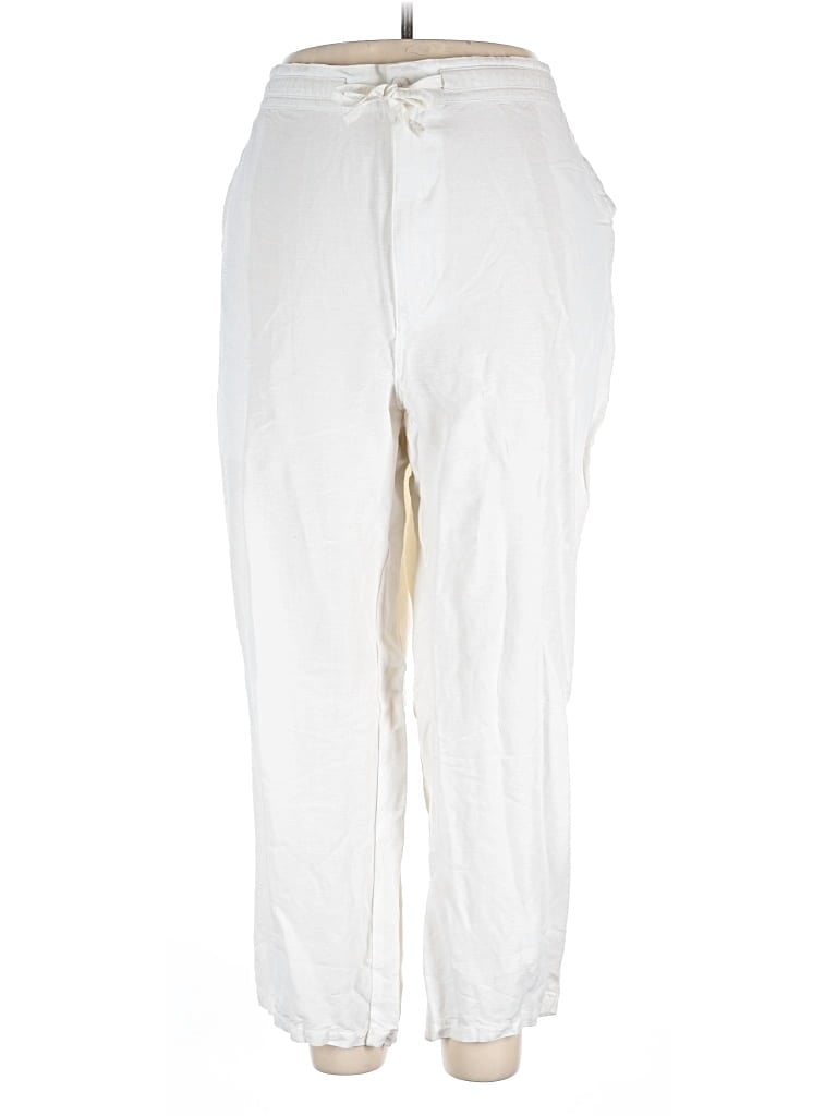 Pre-owned Cubavera Linen Pants In White