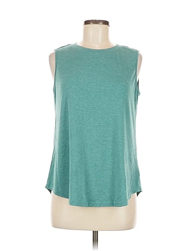 Pre-owned Unbranded Sleeveless T-shirt In Blue