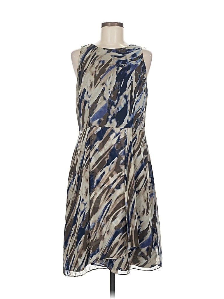 Pre-owned Ann Taylor Factory Cocktail Dress In Blue