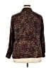 Cj Banks Print Burgundy Blazer Size 2X - photo 2