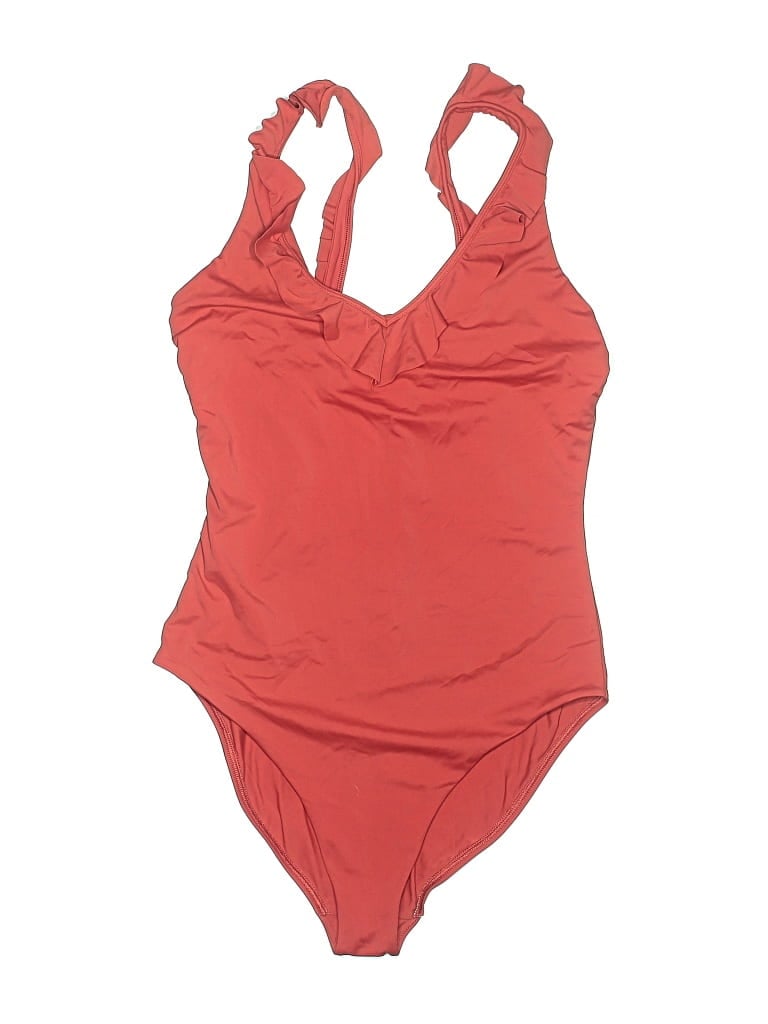 Pre-owned Loft Beach One Piece Swimsuit In Red