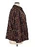 Cj Banks Print Burgundy Blazer Size 2X - photo 4