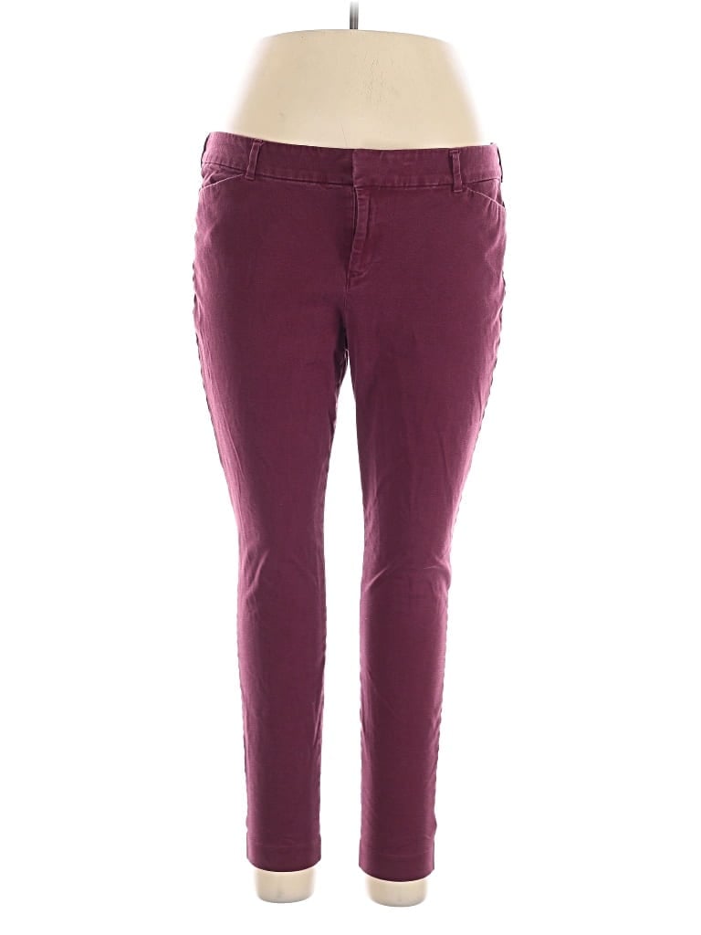 Pre-owned Old Navy Casual Pants In Burgundy