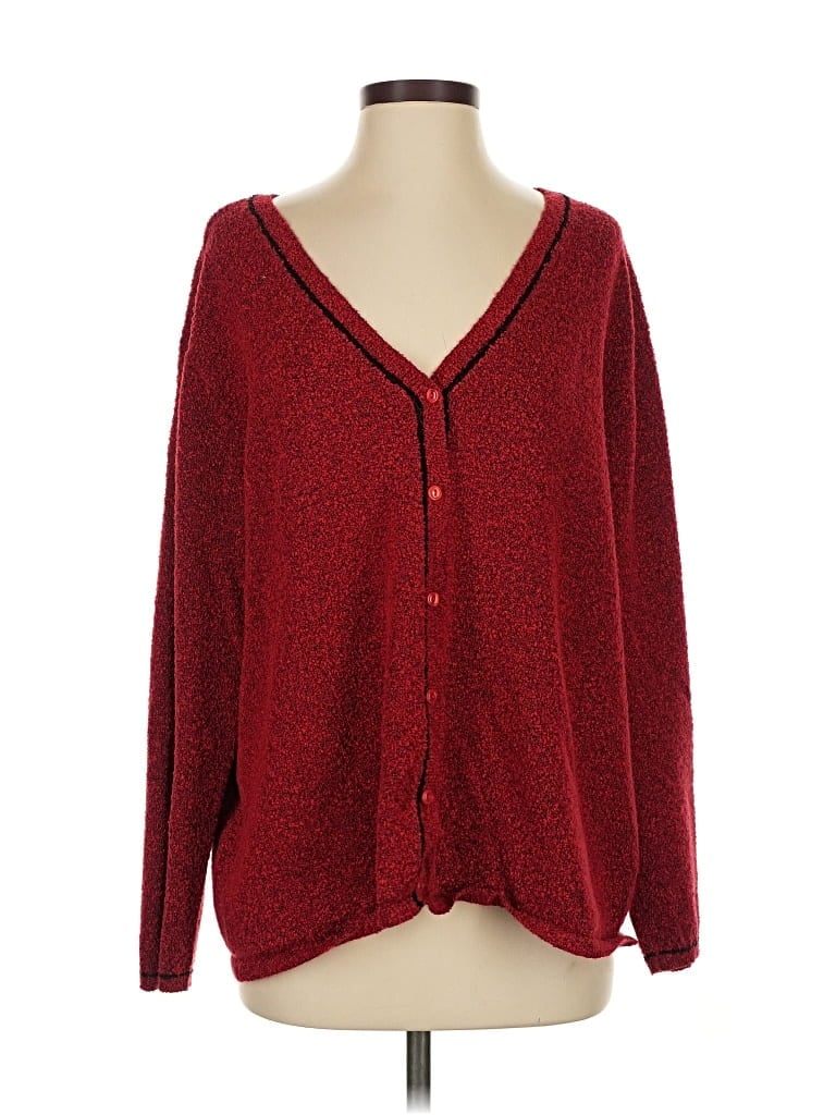 Pre-owned Villager Cardigan Sweater In Red