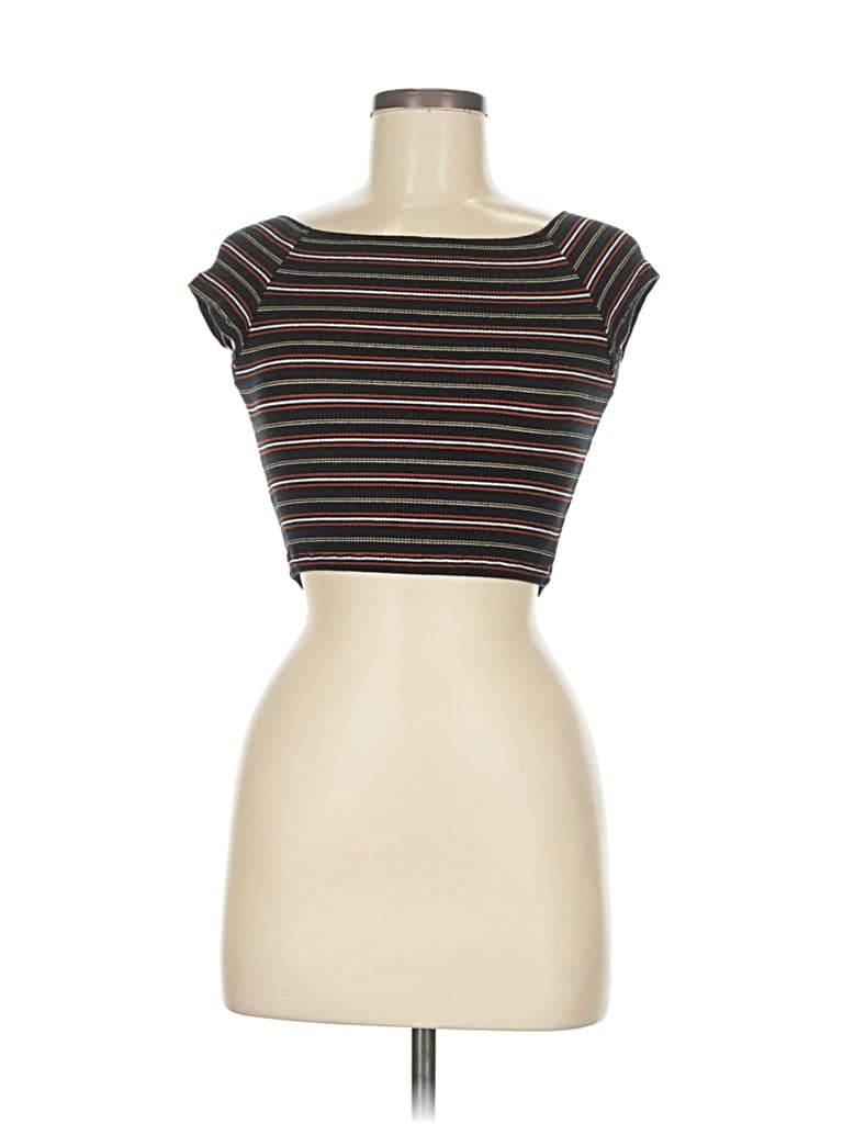 Pre-owned Brandy Melville Tube Top Brown Strapless Neckline Tops