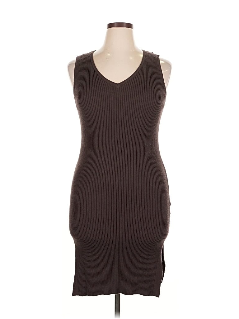 Pre-owned M Magaschoni Casual Dress In Brown