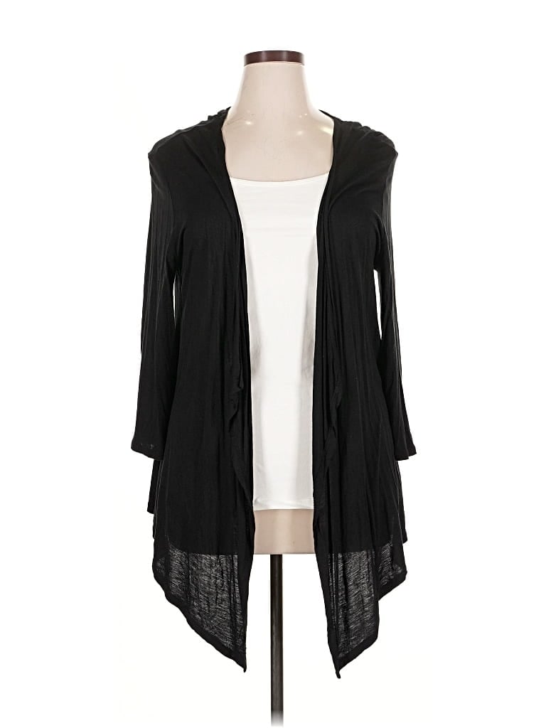 Pre-owned Ny & C Cardigan Sweater In Black