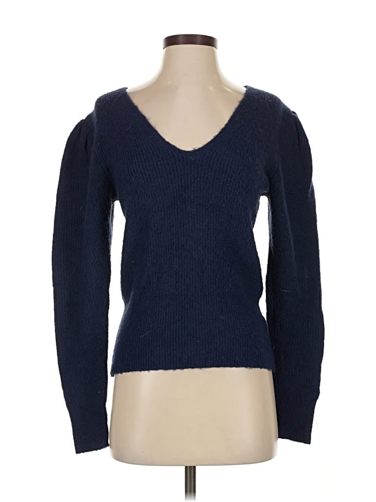 Pre-owned Something Navy Pullover Sweater In Blue