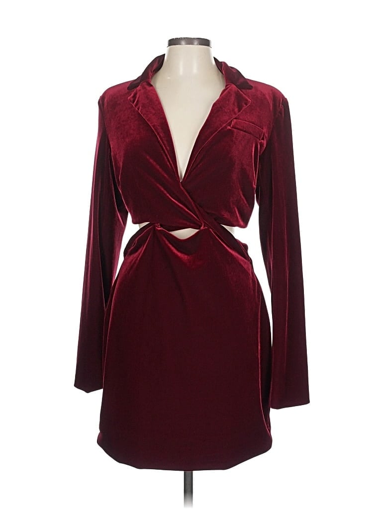 Pre-owned Nicholas Cocktail Dress In Burgundy