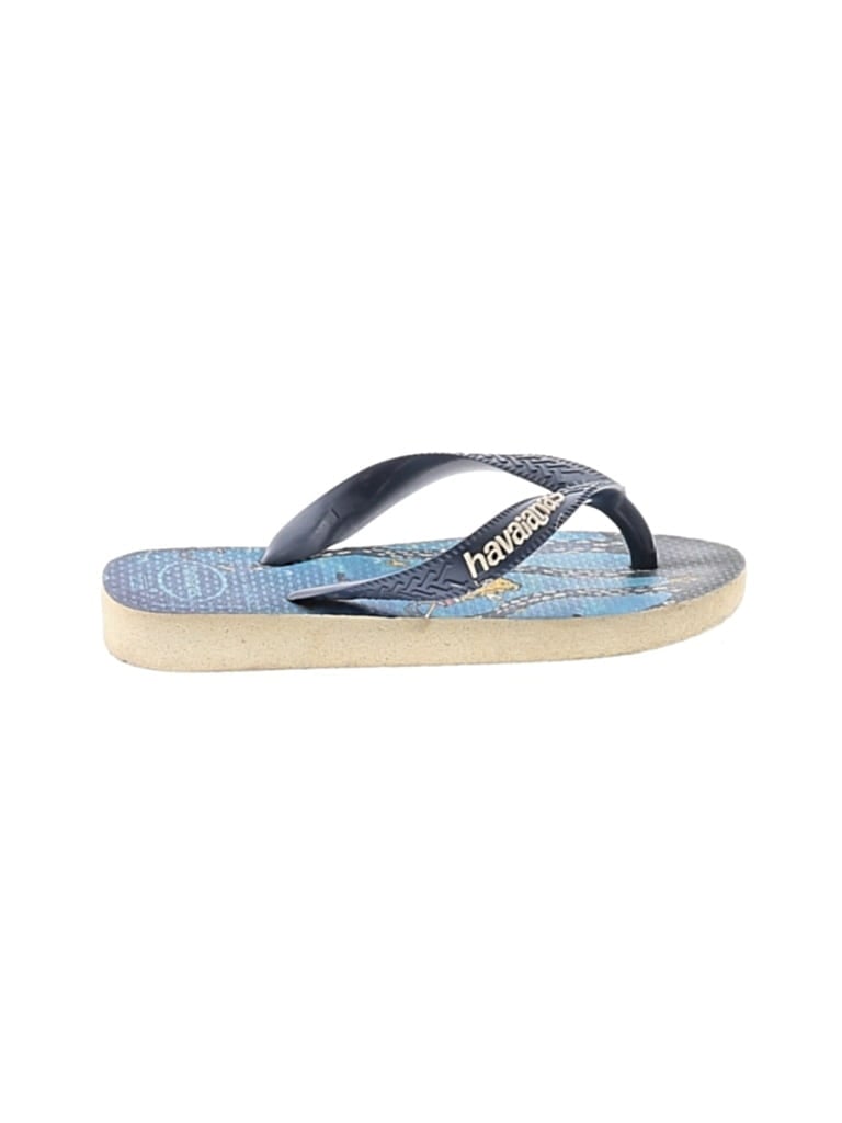 Pre-owned Havaianas Kids' Flip Flops In Blue