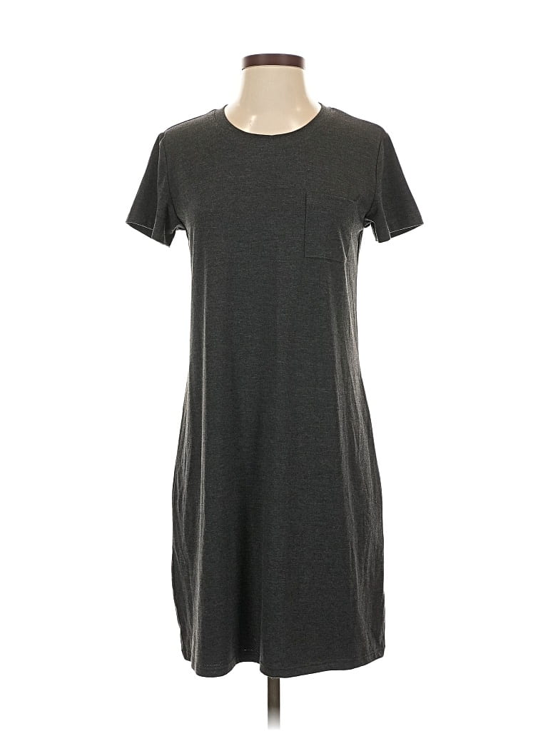 Pre-owned Free Fly Casual Dress In Gray