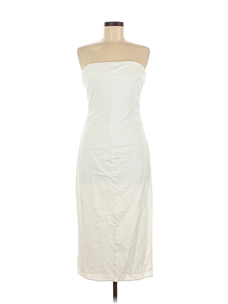 Pre-owned Mng Cocktail Dress In White