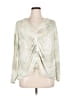 Calvin Klein 100% Polyester Ivory Long Sleeve Blouse Size XL - photo 1