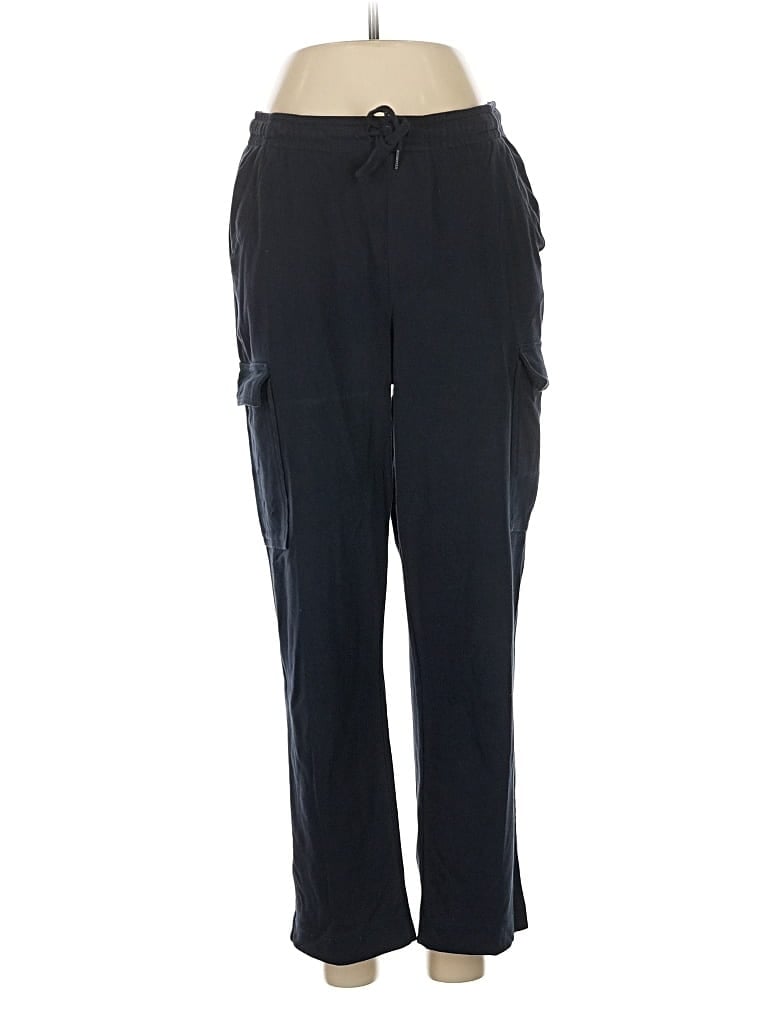 Pre-owned Lands' End Casual Pants In Black