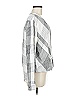 Splendid 100% Rayon Argyle Silver Long Sleeve Blouse Size M - photo 4