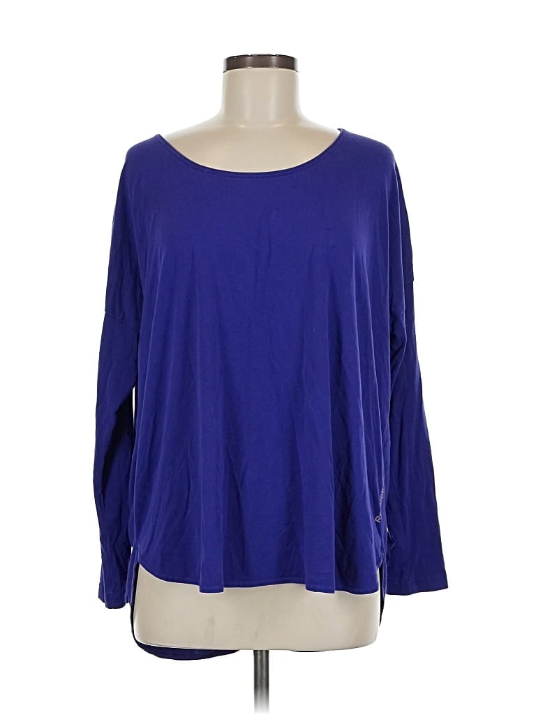 Pre-owned Reebok Long Sleeve T-shirt In Blue