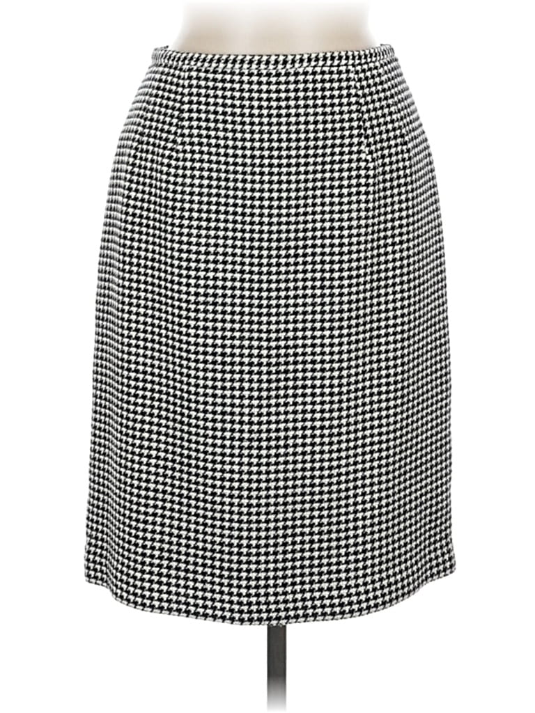 Pre-owned Talbots Wool Skirt In Black