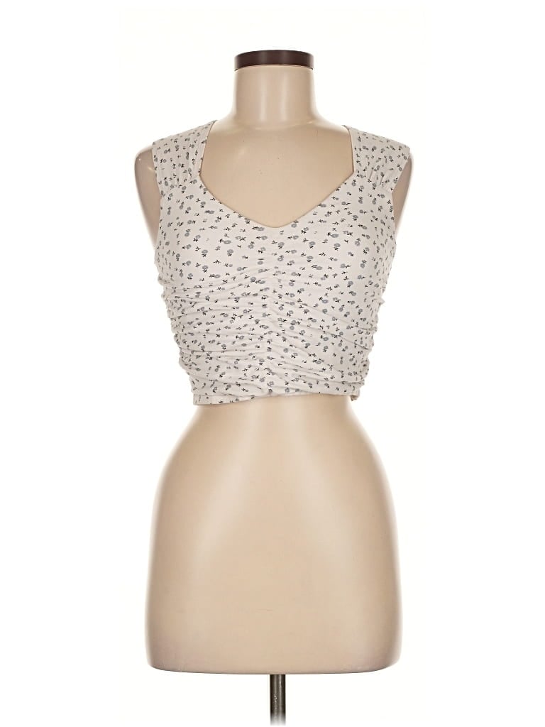 Pre-owned Primark Sleeveless Blouse In White