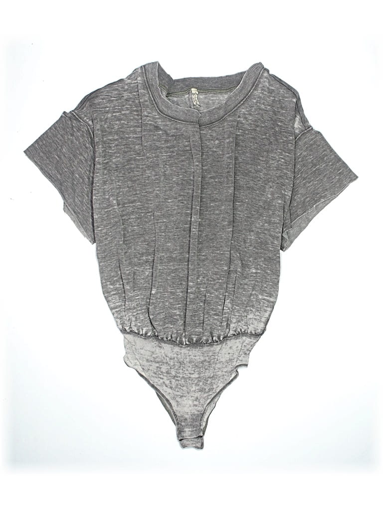 Pre-owned Intimately By Free People Bodysuit In Gray