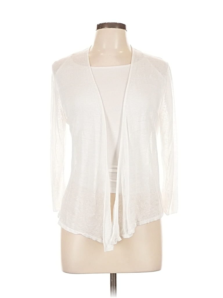 Pre-owned Nic + Zoe Kimono In White