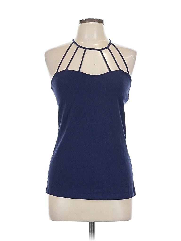Pre-owned Venus Tank Top Blue Halter Neckline Tops