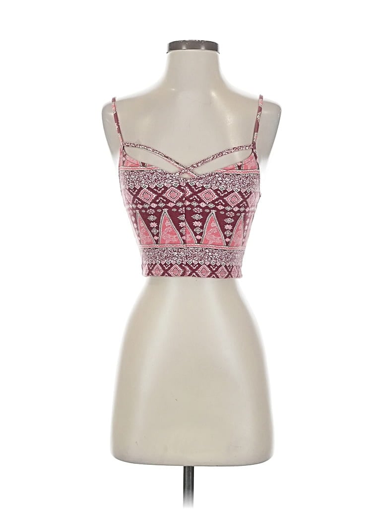 Pre-owned Hollister Tank Top Pink Sweetheart Neckline Tops