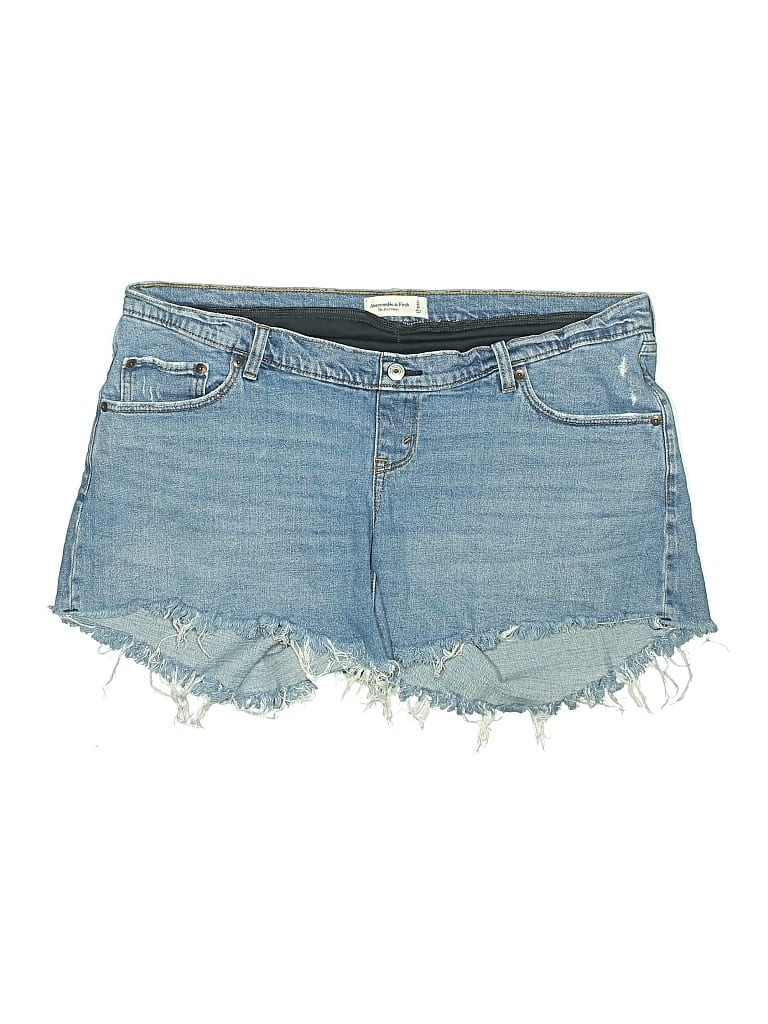 Pre-owned Abercrombie & Fitch Denim Shorts In Blue