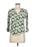 Fun2Fun 100% Rayon Green 3/4 Sleeve Blouse Size M - photo 1