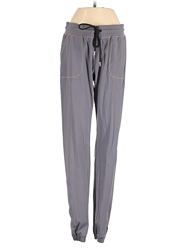 Pre-owned Zyia Active Track Pants In Gray