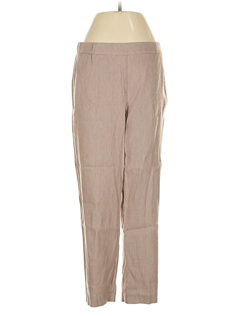 Pre-owned Jjill Linen Pants In Brown