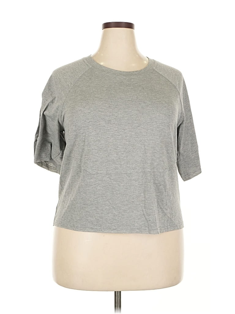 Pre-owned Unbranded Short Sleeve T-shirt In Gray