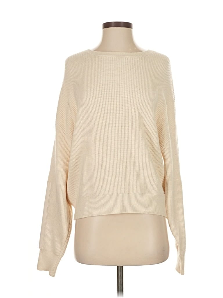 Pre-owned Express Pullover Sweater In White