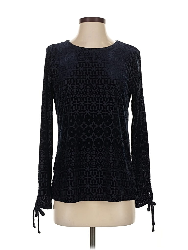 Pre-owned Talbots Long Sleeve T-shirt In Black