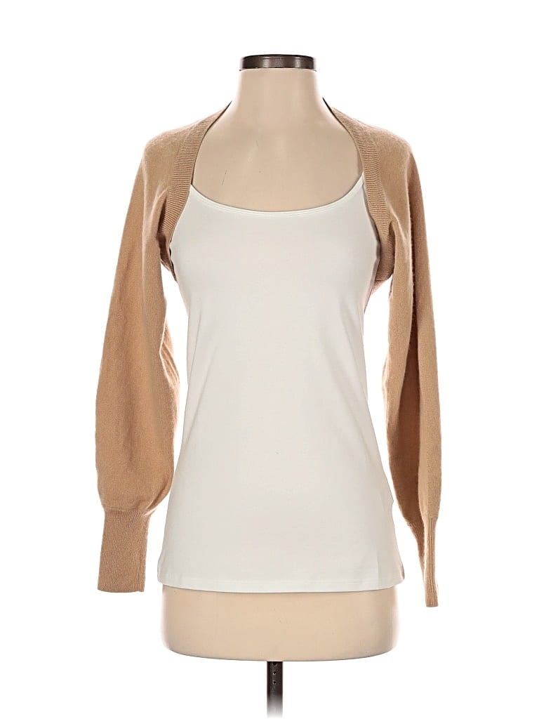 Pre-owned Intermix Cardigan Sweater In Brown