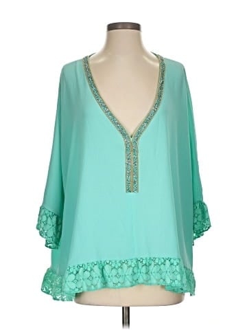 Casting 3/4 Sleeve Blouse (view 1)