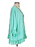 Casting 100% Recycled Polyester Teal 3/4 Sleeve Blouse Size S - photo 4