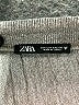 Zara Chevron-herringbone Silver Casual Skirt Size S - photo 3