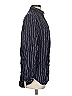 Universal Thread 100% Rayon Stripes Blue Long Sleeve Button-Down Shirt Size S - photo 4