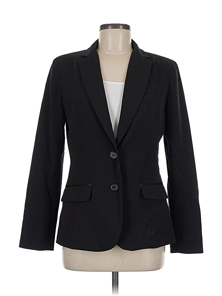 Pre-owned New York And Company Blazer Jacket In Black