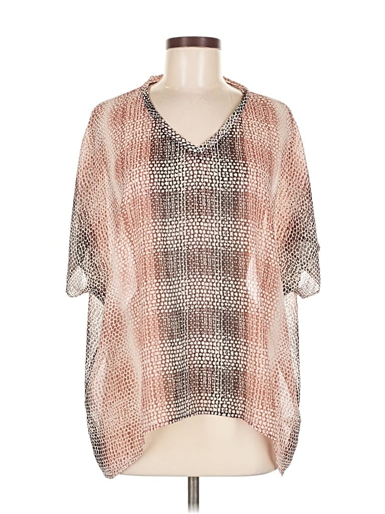 Pre-owned Cabi Short Sleeve T-shirt In Brown