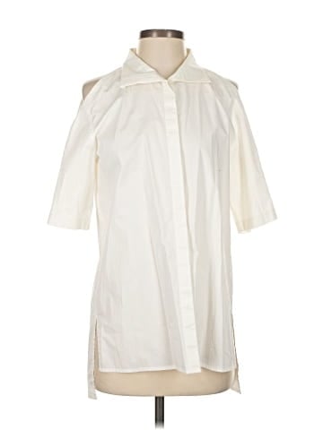 DKNY 3/4 Sleeve Button-Down Shirt (view 1)
