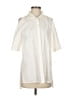 DKNY Ivory 3/4 Sleeve Button-Down Shirt Size P (petite) - photo 1
