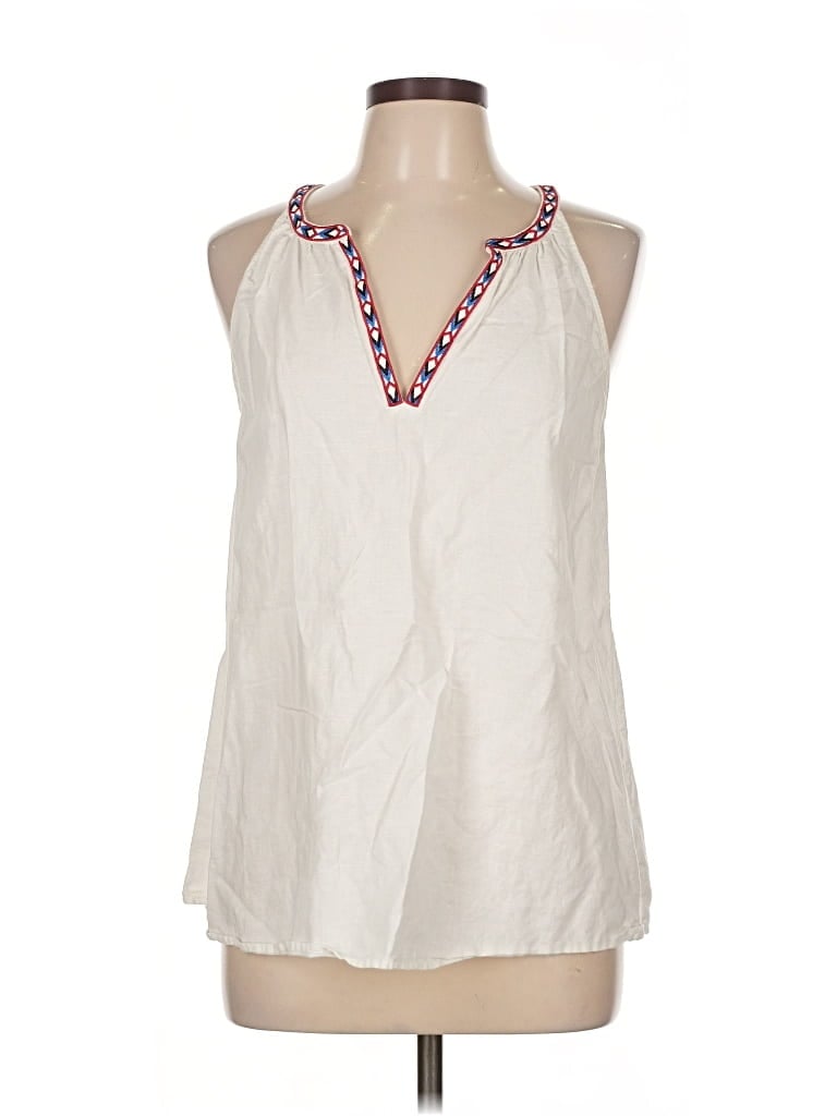 Pre-owned Gap Outlet Sleeveless Blouse In White