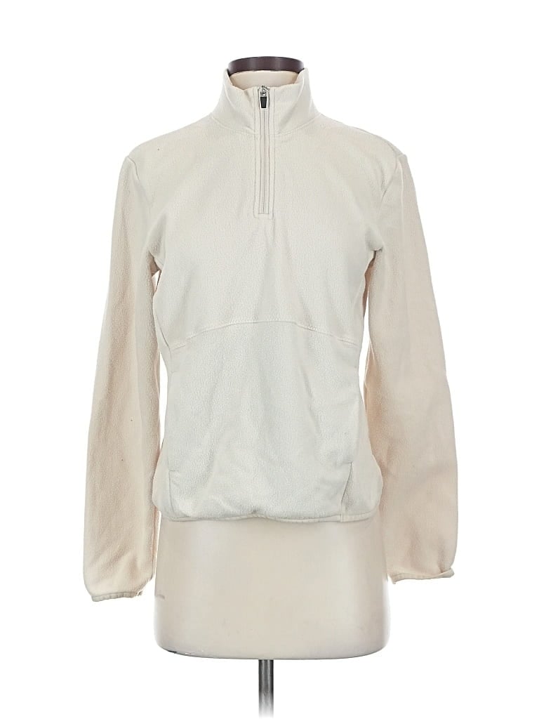 Pre-owned Z By Zella Pullover Sweater In White