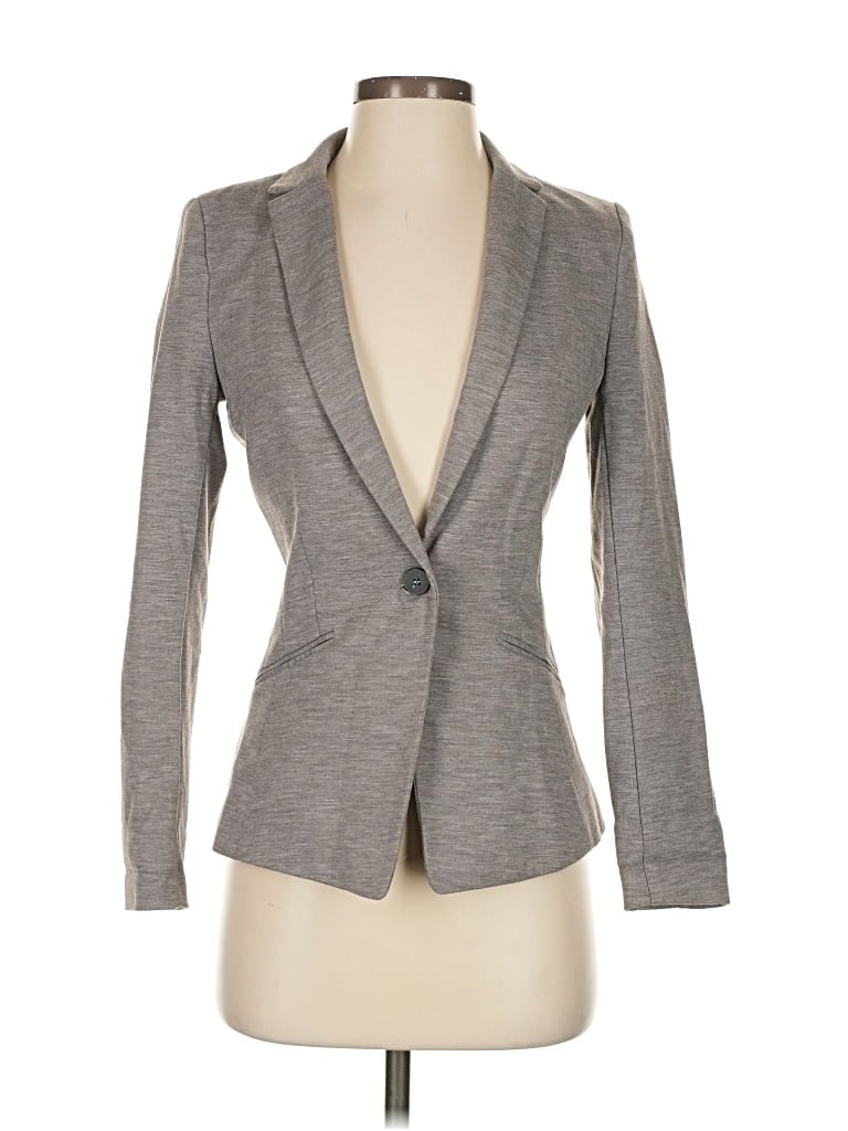 Pre-owned H&m Blazer Jacket In Gray